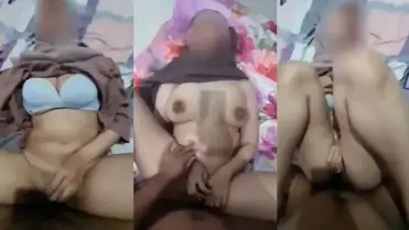 Ukhti Hijab Digenjot Sampai Basah Mendesah